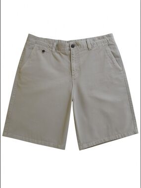 Northwest Men's Khaki 100% Cotton Flat Front Shorts Size 38 Vintage